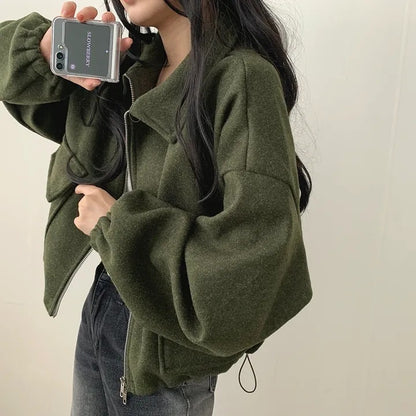 UrbanEase Drawstring Short Coat