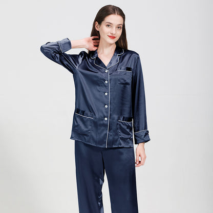 Women's 19 Momi Long Silk Pajamas Two-piece Suit