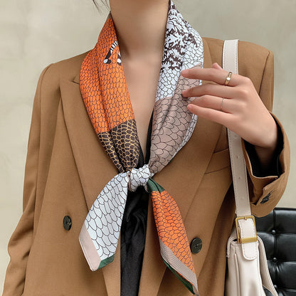 New 90cm Twill Silk Large Square Women's Shawl