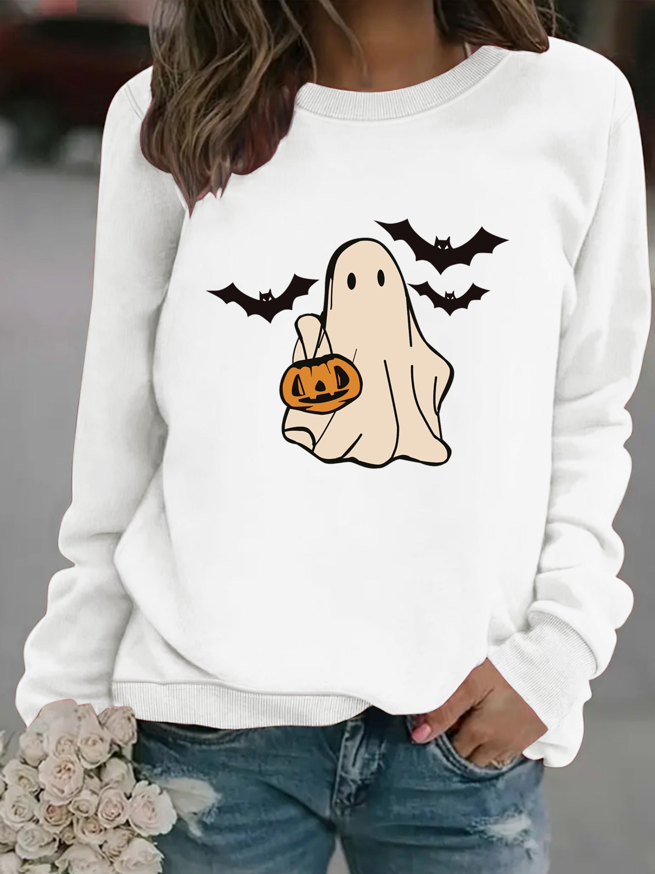SpookyCharm Ghost Pullover