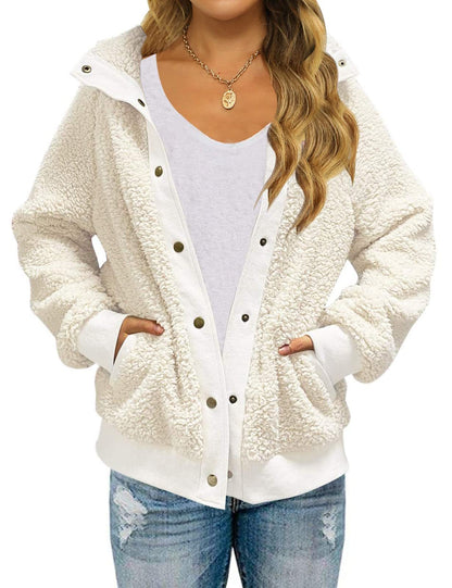 FrostLuxe Sherpa Button Jacket