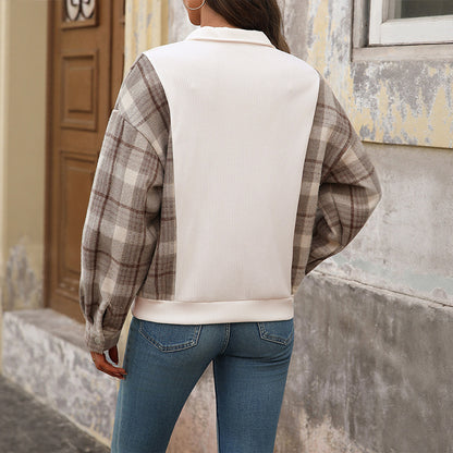 RetroWeave Plaid Sweater