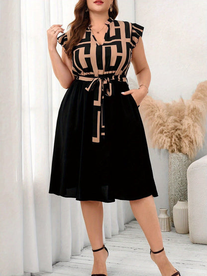 The BloomAura Midi Dress