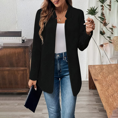 TexturaLuxe Notched Blazer