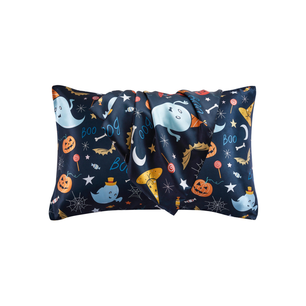 Home Textile Washed Satin Silk-like Printed Pillowcase