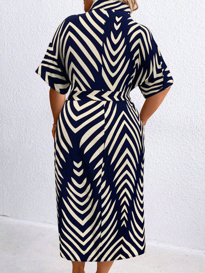 The PetalEase Belted Dress