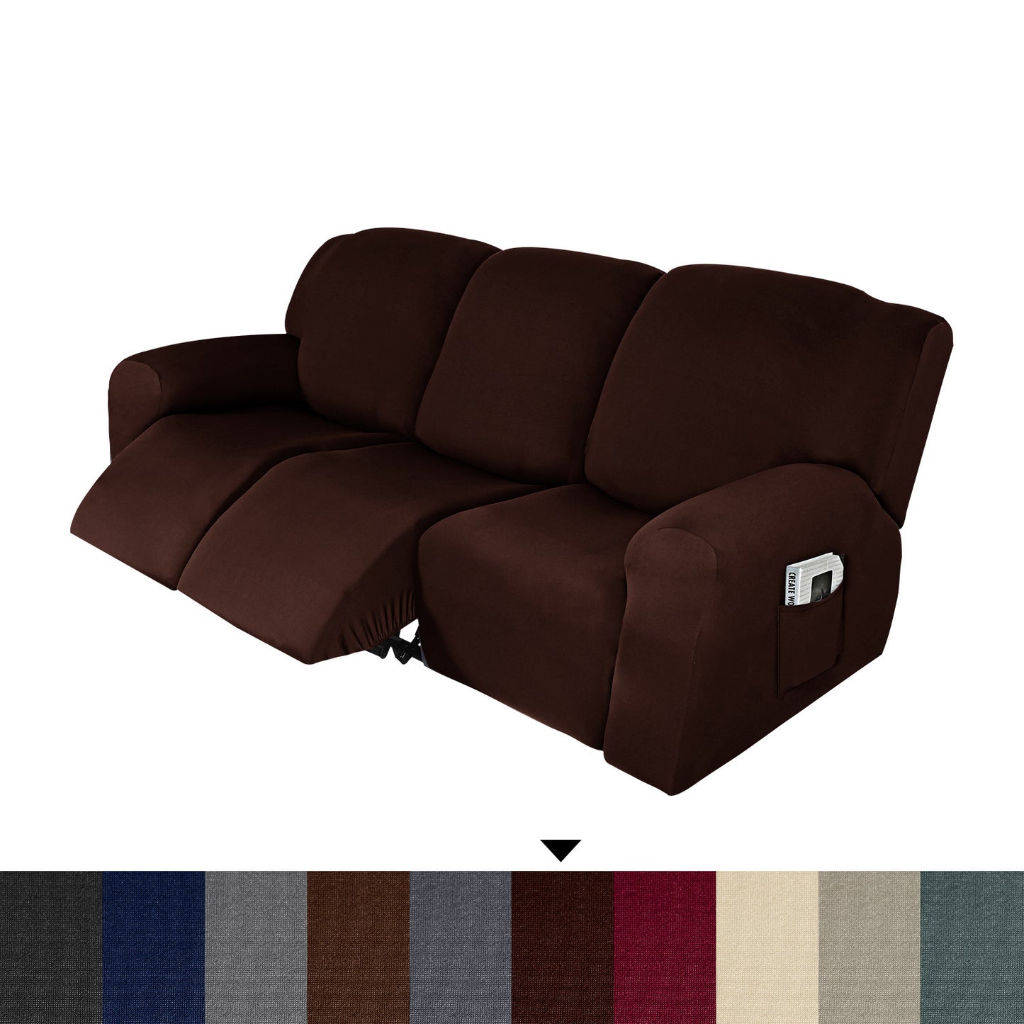 Household Milk Silk Recliner Sofa Cover