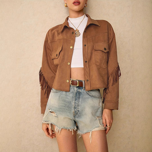FringeMuse Casual Tassel Jacket