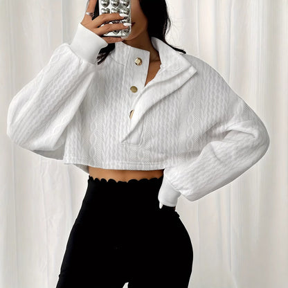 Elevare Textured Short Hoodie