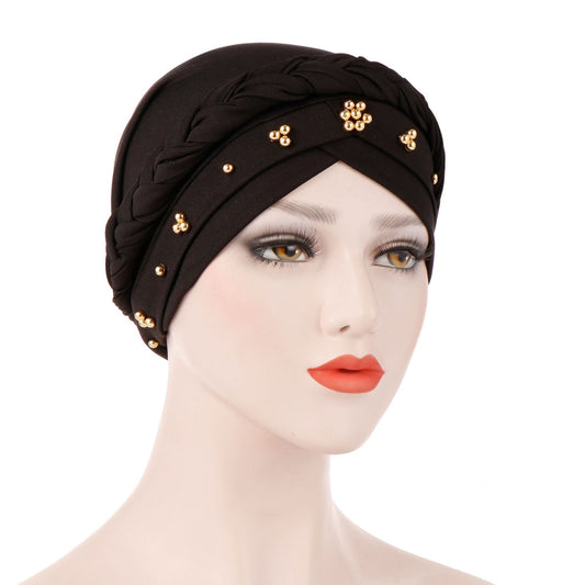 Women's Fashion Tie Dye Brushed Milk Silk Bandana Hat