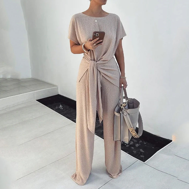 Lunettra Knit-Tie Trousers