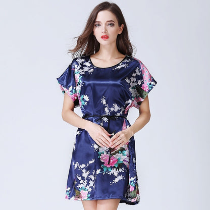 Women's Thin-strap Plus Fat Silk Pajamas