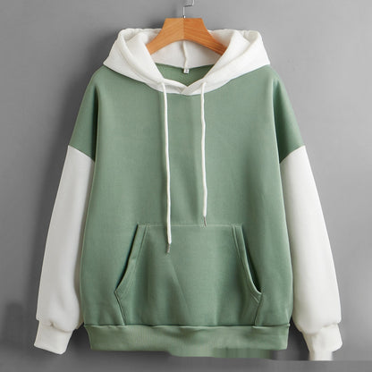 SpringEase Patchwork Hoodie Coat