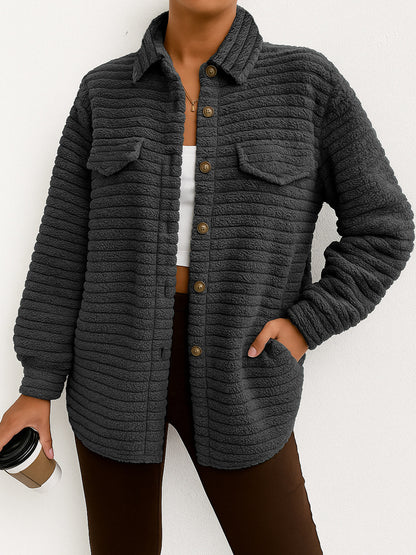 StratoPlush Lapel Cardigan