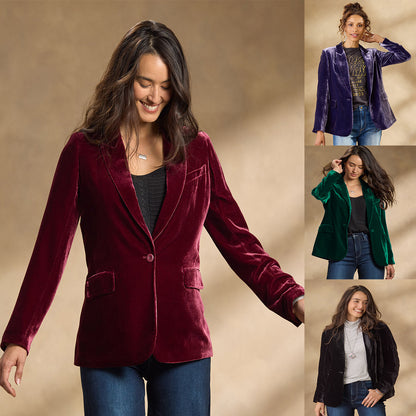 Aurelia Velvet Suit Jacket