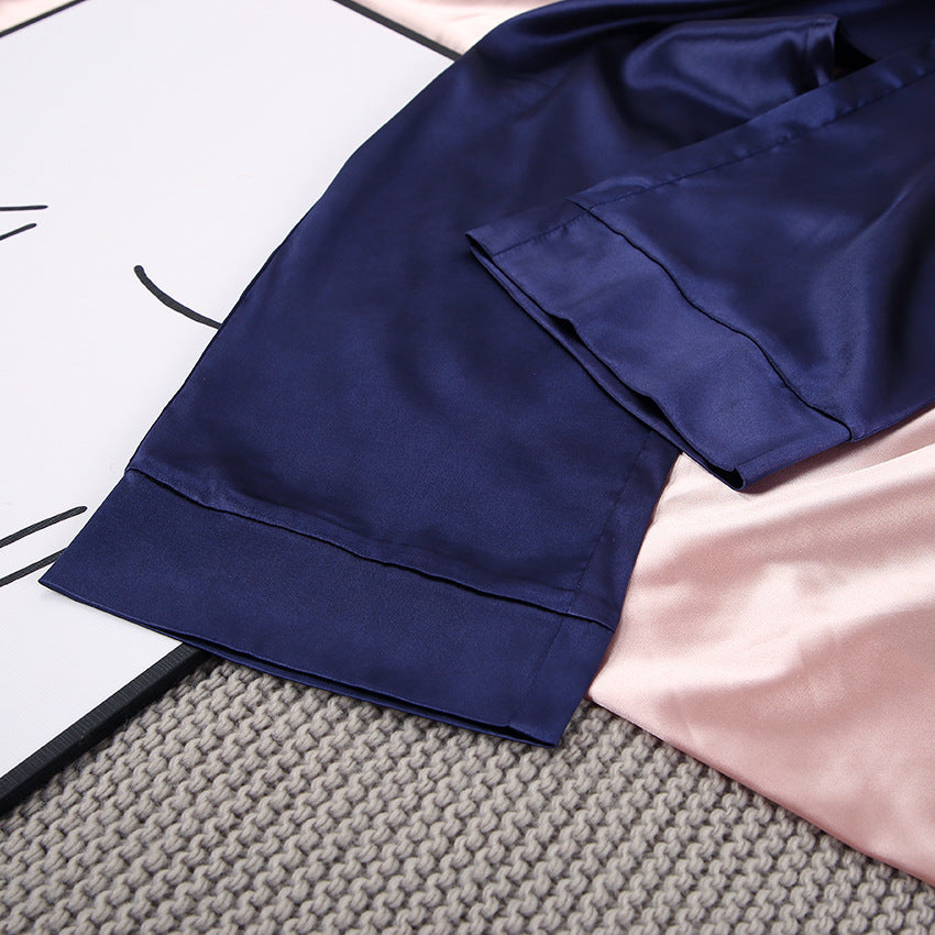 New Blue Silk Trousers Home Service