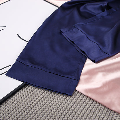 New Blue Silk Trousers Home Service