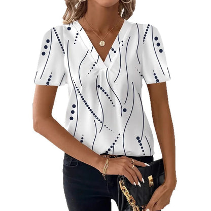 PrintMuse V-Neck Top