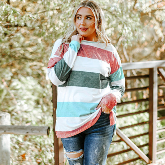 VerdeEase Color Block Top