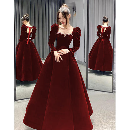 Crimson Eclipse Gown