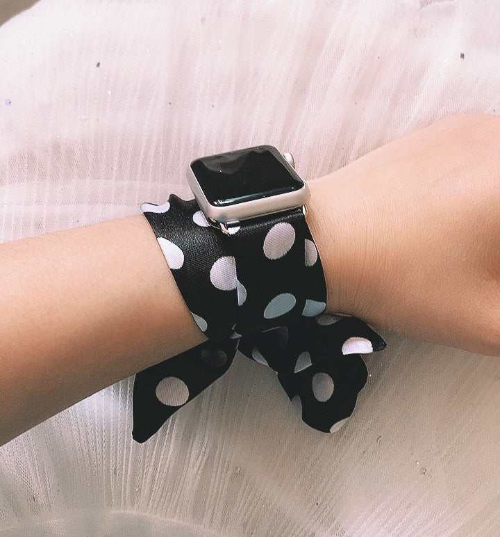 New Silk Scarf Ribbon Watch Replacement Band Spot