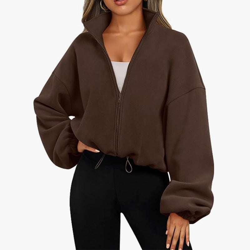 : EaseLuxe Zip Cardigan