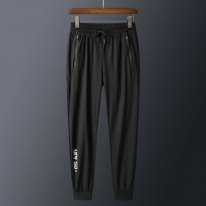 Ice Silk Pants Men's Thin Casual Sports Pants