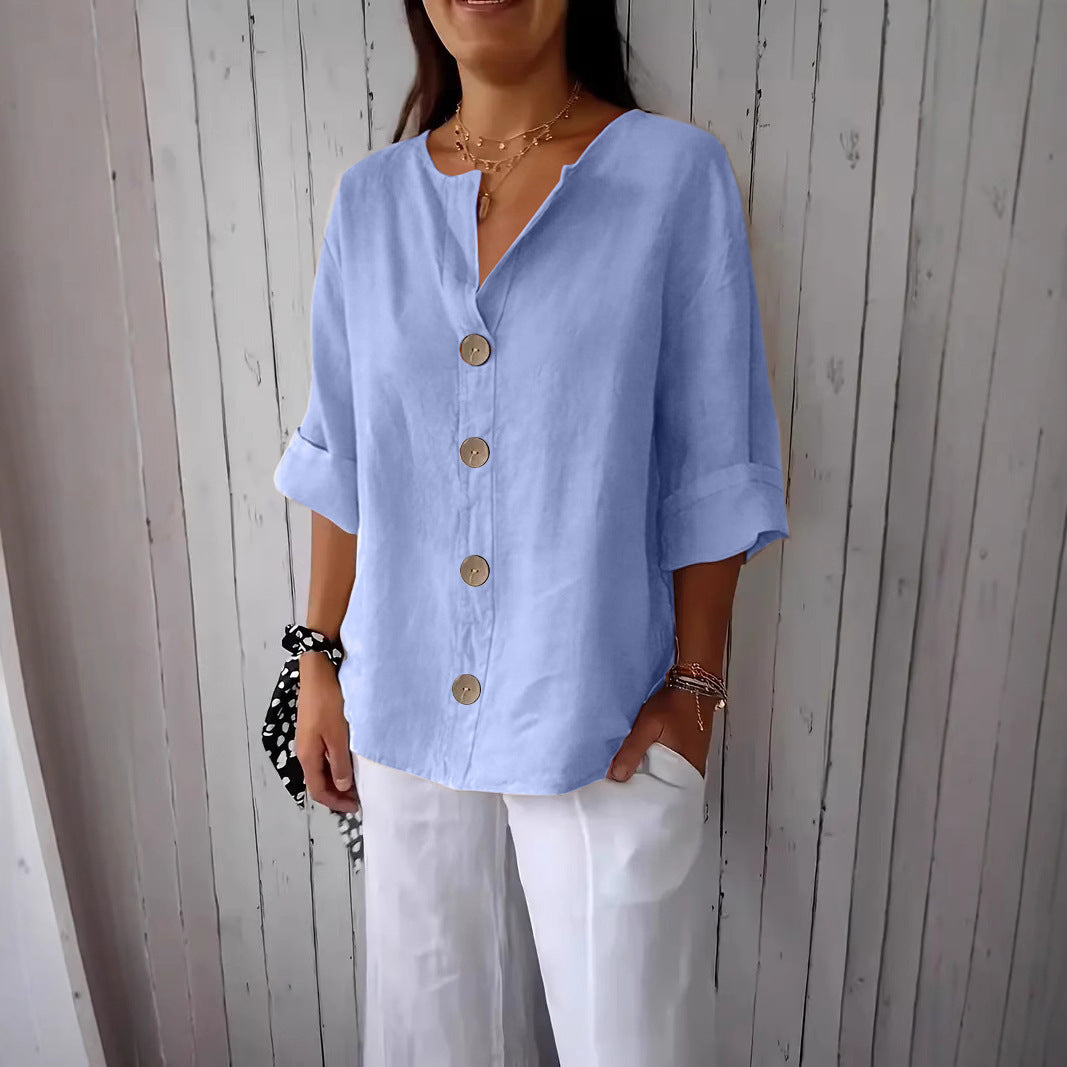 The BreezyVerve V-Neck Top