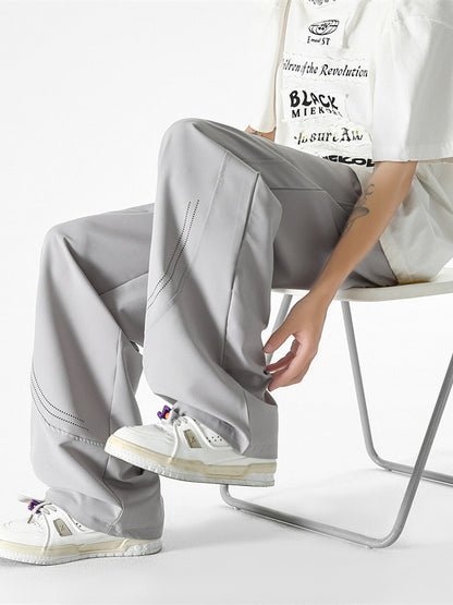 Men's Summer Thin Ice Silk Casual Pants