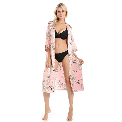 Pajamas Silk Comfortable Soft Satin Fabric At Home