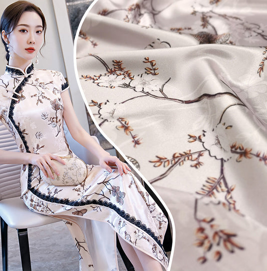 Chinese Style Clothing Handmade Diy Silk Satin Fabric