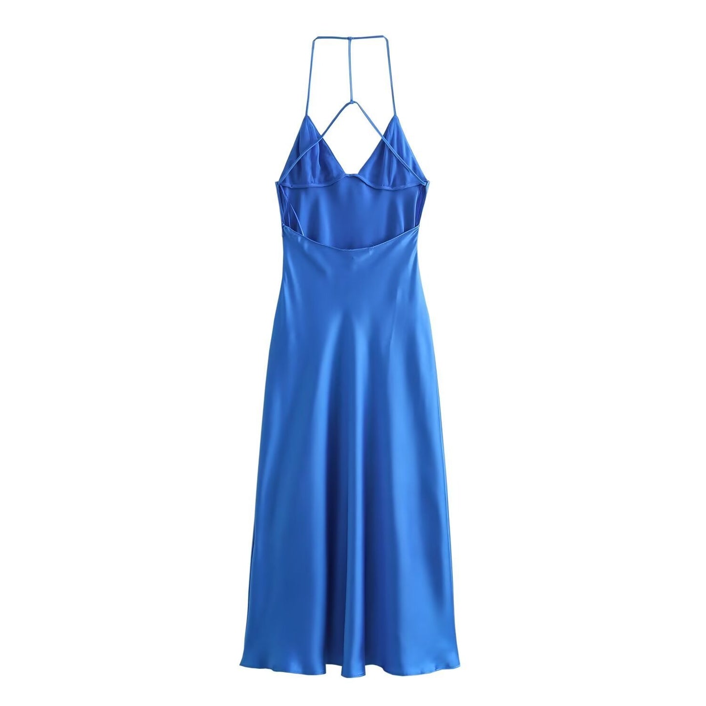 Women's Spring Clothing Casual Underwear Silk Satin Texture Dress