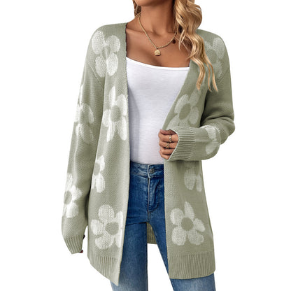 BloomKnit V-Neck Sweater Coat