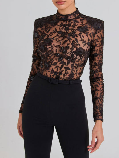Nocterra VeilLace Jumpsuit