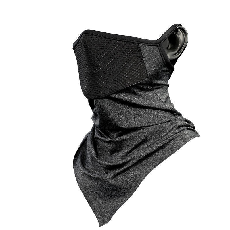 Summer Ice Silk Sunscreen Riding Mask Men Outdoor