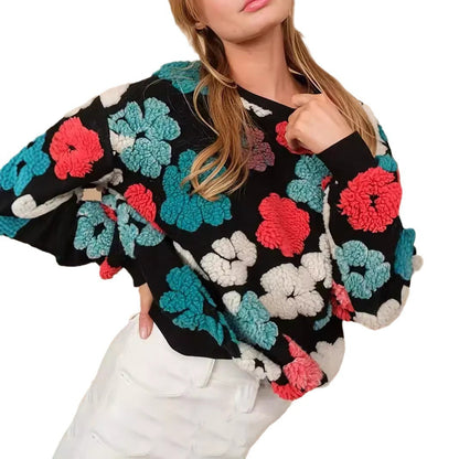 Fiorenza Retro Bloom Sweater