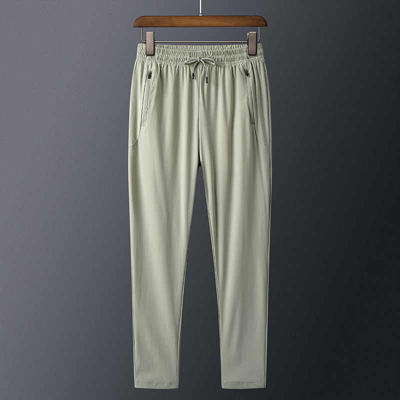 Ice Silk Pants Men's Thin Casual Sports Pants
