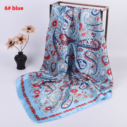 Cashew Printed Silk Scarf Xinjiang Large Kerchief