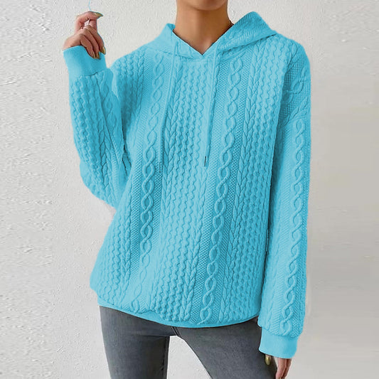 CozyKnit Tie-Up Hoodie