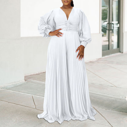 Zahara Flow Pleated Jumpsuit