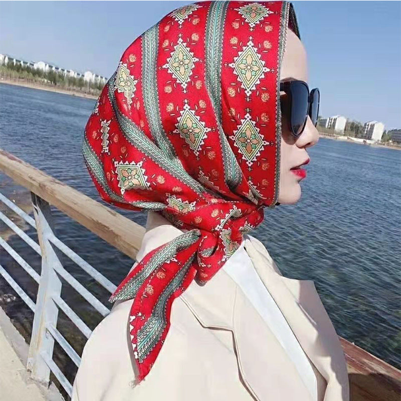 Silk Satin Streamer Sun Protection Hat