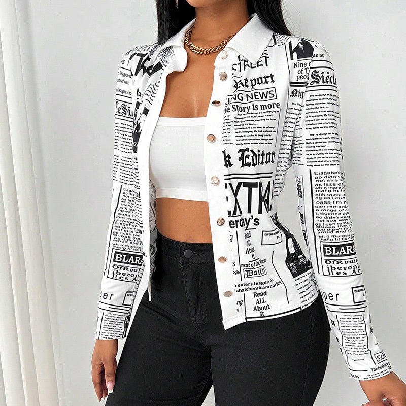 Printella Slim Placket Blouse