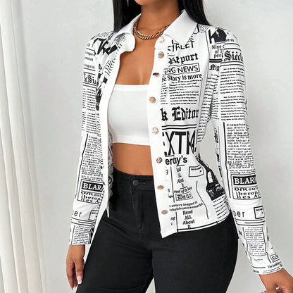 Printella Slim Placket Blouse
