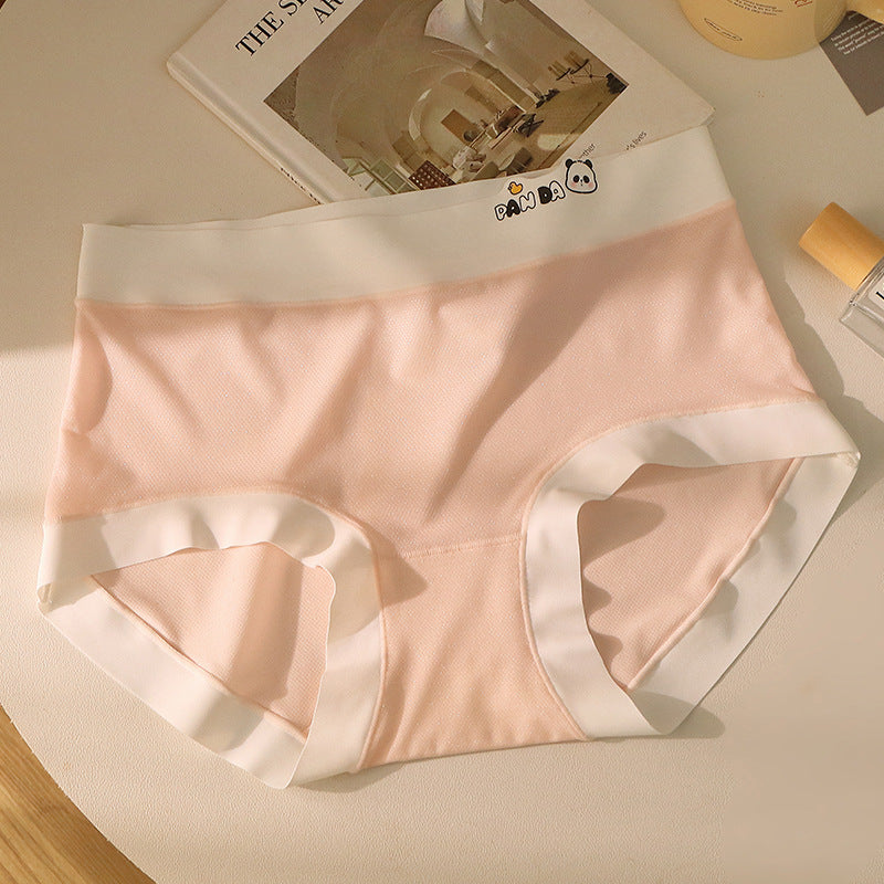 7A Silk Antibacterial Crotch Women's Underwear Mesh Ice Silk Traceless Panties
