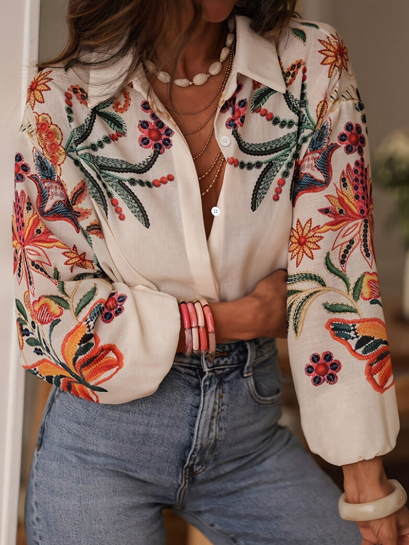 Velmira DriftPrint Blouse