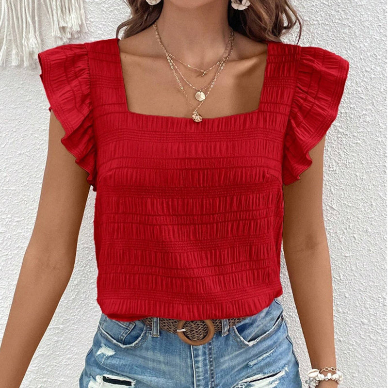 Solavie Ruffle Charm Top