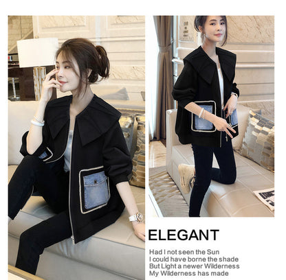 Patchwork Elegance Short Coat