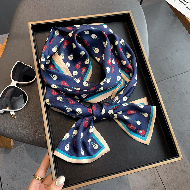 Women's Imitation Silk Scarf Fashion Personality