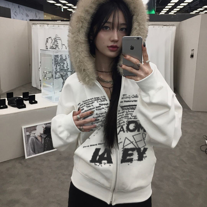 AllegraLetter Fur Hoodie