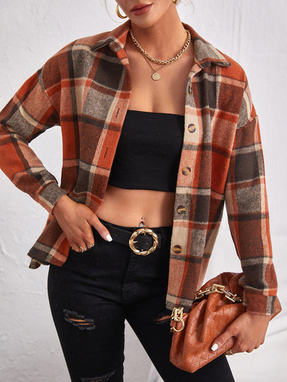 PlaidÉlan™ Wool Cardigan Coat